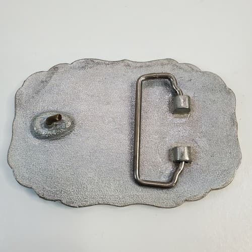 Unbranded Metal & Clear Rhinestone Rectangle Shaped Belt Buckle Bling Shiny - Thumbnail 2