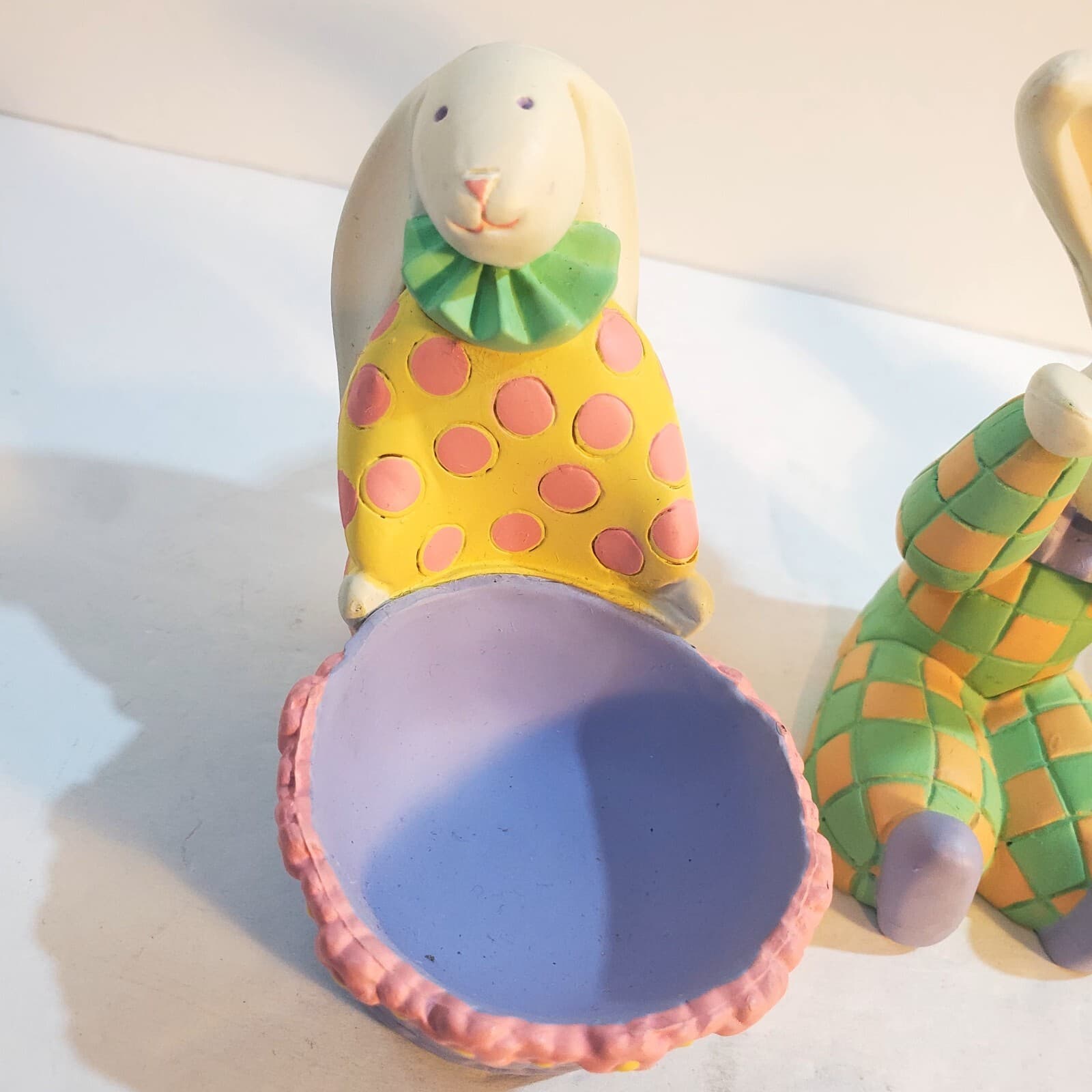 Vintage Avon PVC Easter Egg Holder Figurines Set of 3 Bunny Rabbits Decorations - Thumbnail 3