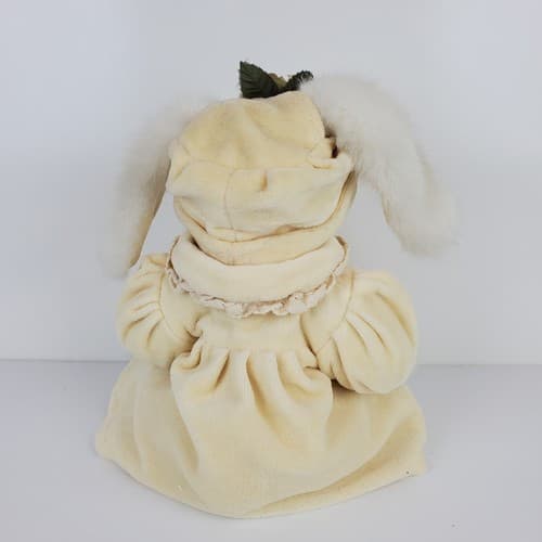 Vtg Boyds Bears Savannah Buttercup Floppy Ear Bunny Rabbit Plush Coat Hat 11" - Thumbnail 5