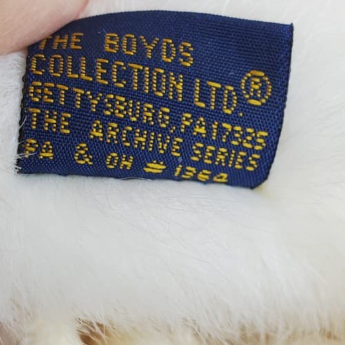 Vtg Boyds Bears Savannah Buttercup Floppy Ear Bunny Rabbit Plush Coat Hat 11" - Thumbnail 8