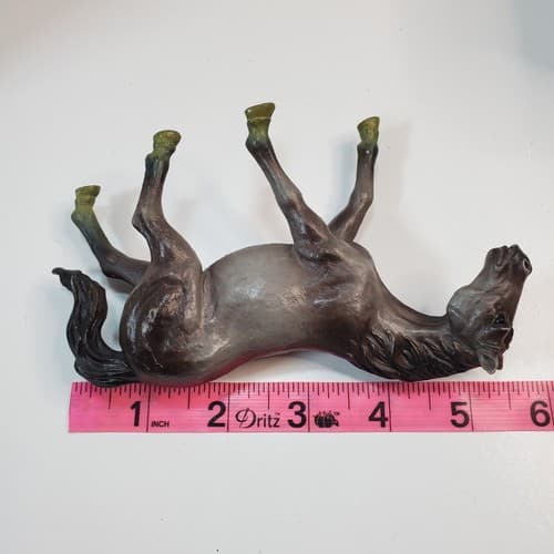 2008 Major Trading Co Toy Arabian Grayish Horse Plastic Resin Figure 5.5" Long - Thumbnail 6