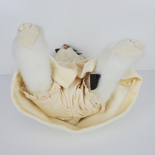 Vtg Boyds Bears Savannah Buttercup Floppy Ear Bunny Rabbit Plush Coat Hat 11" - Thumbnail 7