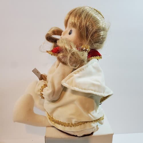 Vtg 1981 Enesco Sitting Animated Musical Christmas Angel Doll Plays First Noel - Thumbnail 6