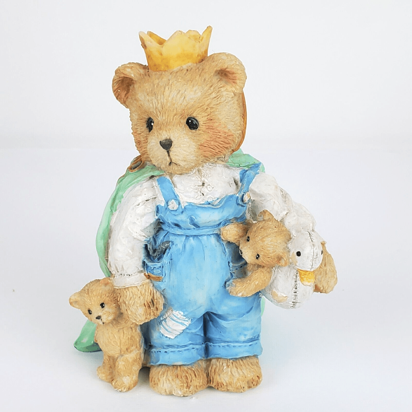 1992 Cherished Teddies Wilbur My Gift Is Sharing Resin Figurine #950718