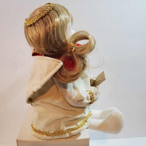 Vtg 1981 Enesco Sitting Animated Musical Christmas Angel Doll Plays First Noel - Thumbnail 4