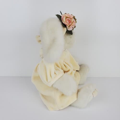 Vtg Boyds Bears Savannah Buttercup Floppy Ear Bunny Rabbit Plush Coat Hat 11" - Thumbnail 4