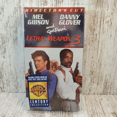Lethal Weapon 3 Director's Cut VHS Mel Gibson Danny Glover Joe Pesci New