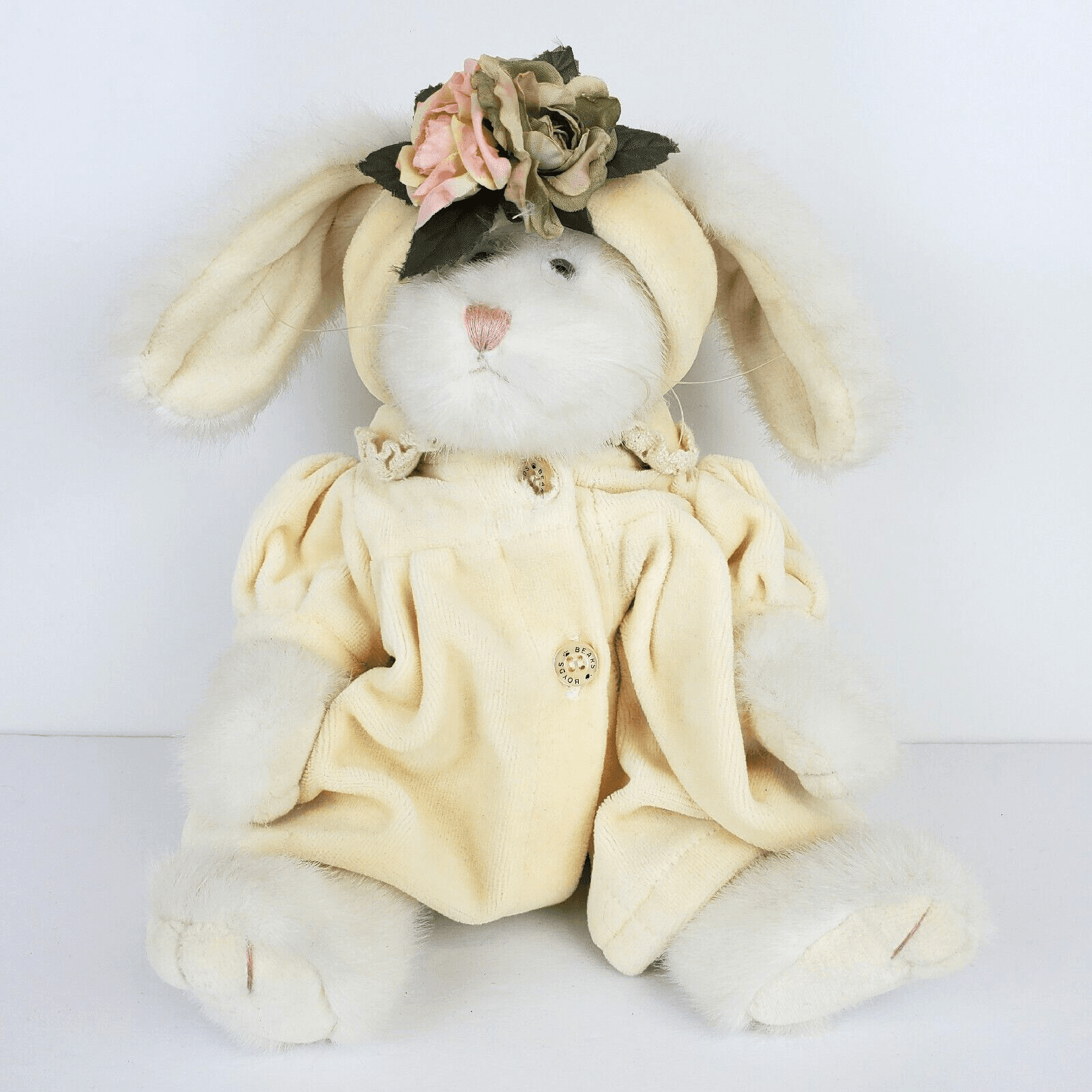Vtg Boyds Bears Savannah Buttercup Floppy Ear Bunny Rabbit Plush Coat Hat 11"