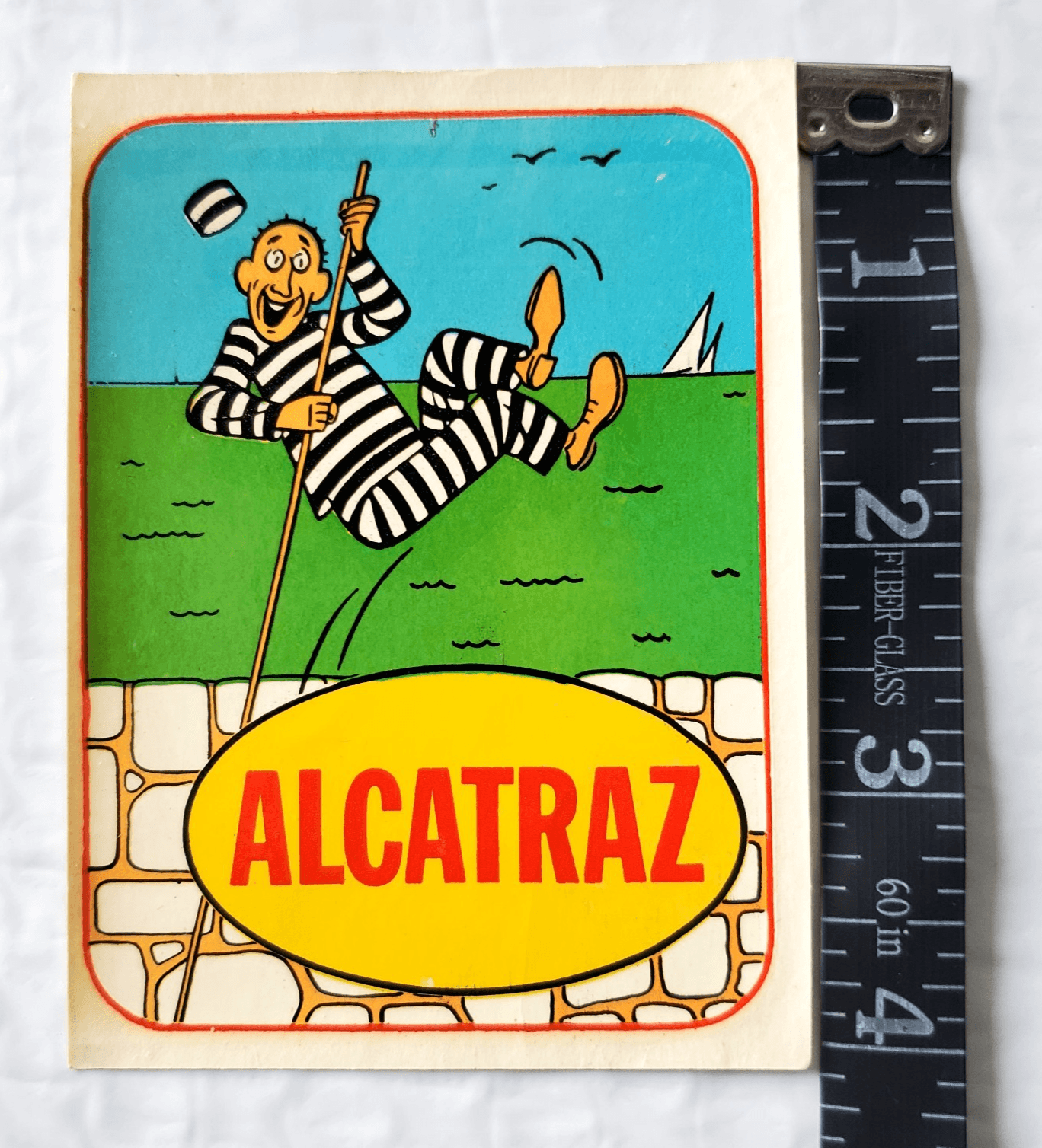 Vintage Alcatraz San Francisco Windshield Sticker Water Decal MD-137 Souvenir - Thumbnail 4