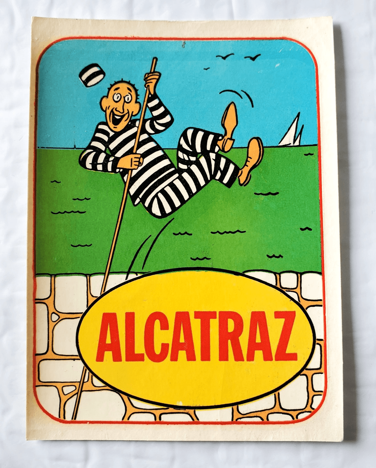 Vintage Alcatraz San Francisco Windshield Sticker Water Decal MD-137 Souvenir