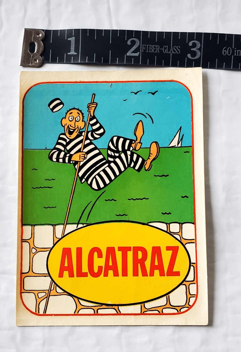 Vintage Alcatraz San Francisco Windshield Sticker Water Decal MD-137 Souvenir - Thumbnail 3