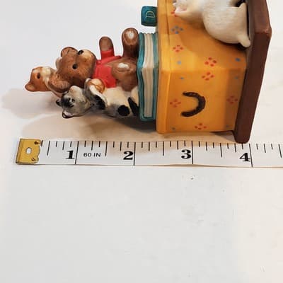 Vtg 1987 Danbury Mint Porcelain Cute Cats Grin & Bear It Sculpture Collection - Thumbnail 11
