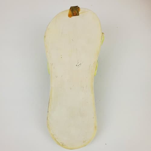 Ceramic Sandal Flip Flop Wall Hanging Decor Kitchen Garden Apples Basket 9" - Thumbnail 5