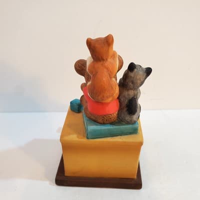 Vtg 1987 Danbury Mint Porcelain Cute Cats Grin & Bear It Sculpture Collection - Thumbnail 5