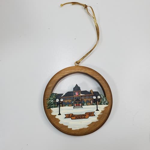 Vtg 1998 Handcrafted Heritage Collection Ornament 1889 Soo Line Depot Ashland - Thumbnail 2