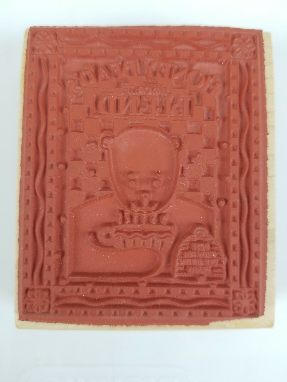 Stampington & Co 1999 Rubber Stamp Honey Bear D6183 Canning Tea Crafts Labels - Thumbnail 2