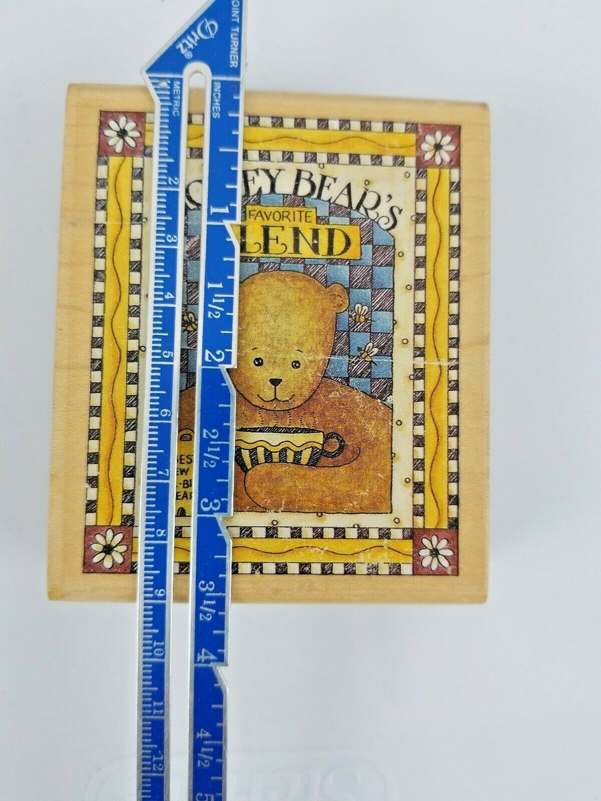 Stampington & Co 1999 Rubber Stamp Honey Bear D6183 Canning Tea Crafts Labels - Thumbnail 4