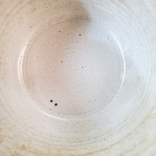 Vintage Artist Signed Pottery Stoneware Handled Bowl Flower Pot Studio Art - Thumbnail 6