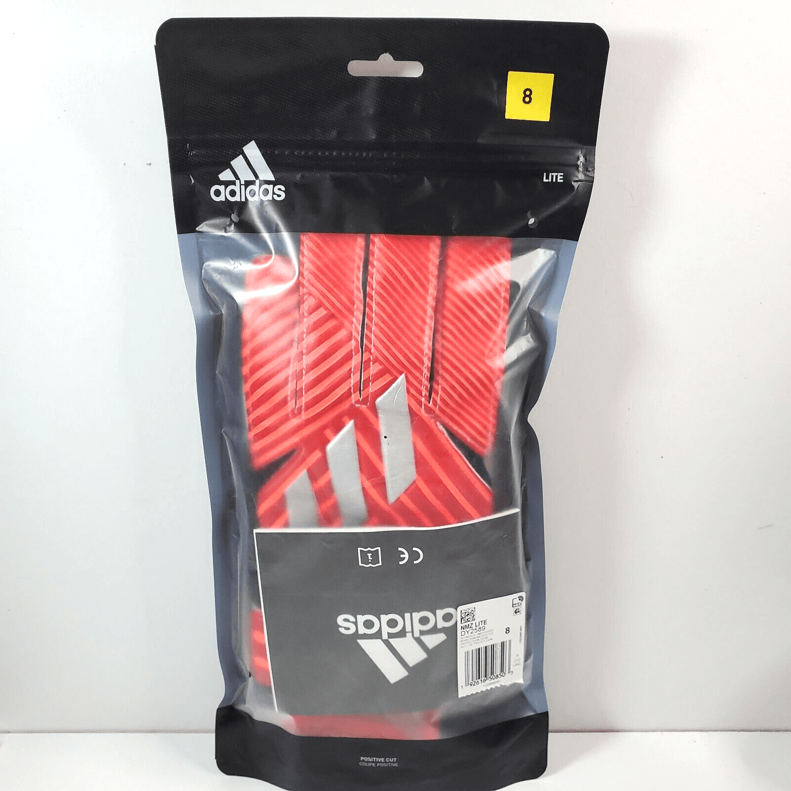 Adidas Soccer NMZ Lite Goalkeeper Gloves DY2589 “Solar Red” Size 8 Positive Cut