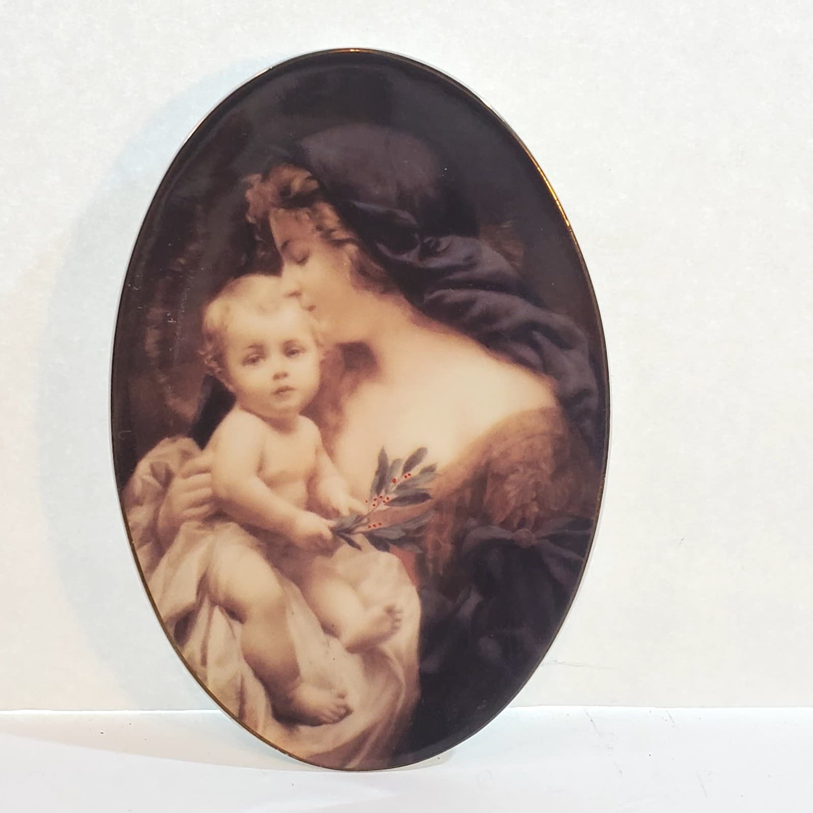 Trinity Broadcasting Network Limited Edition Christmas 2003 Mother Child Plate