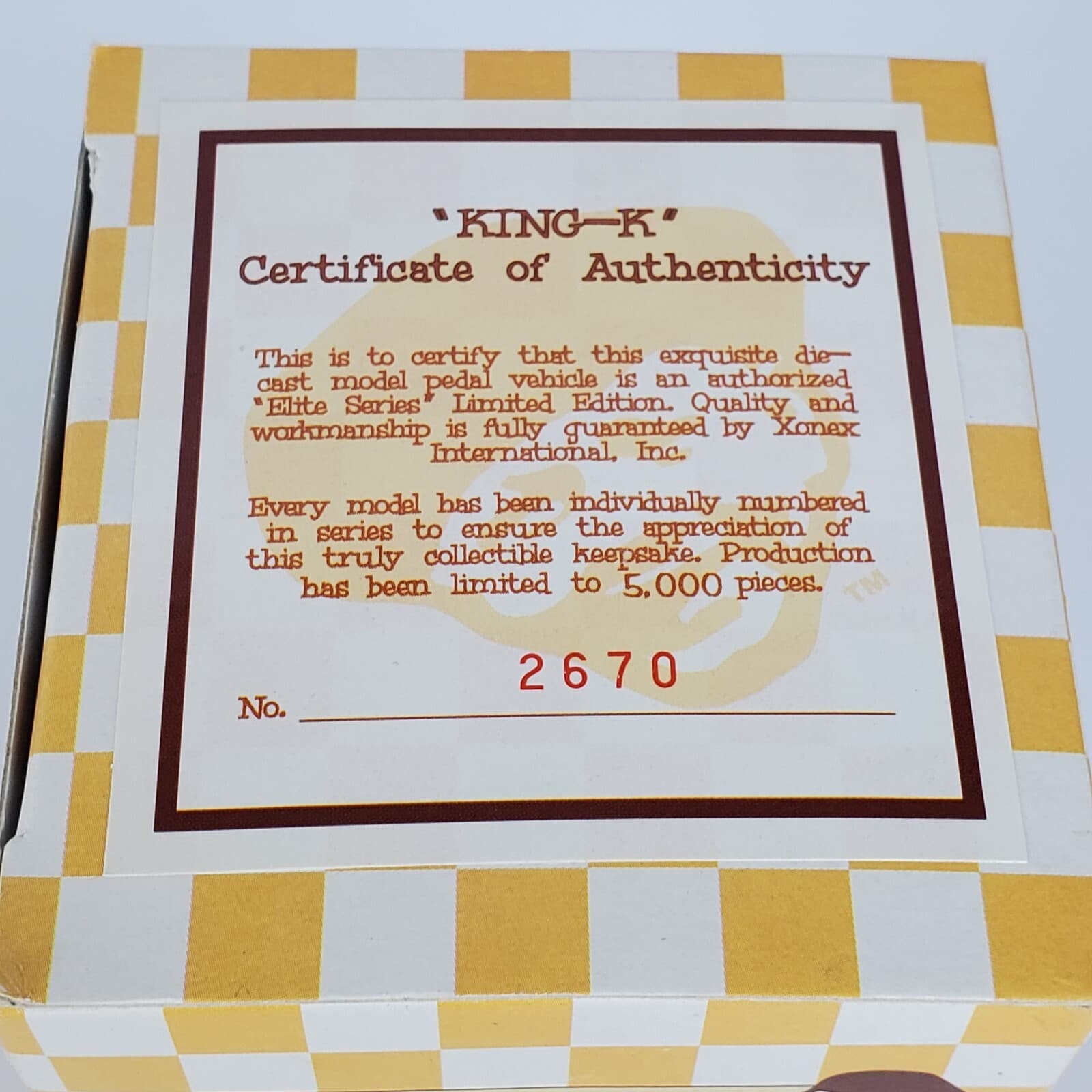 Vtg 1997 King K Spitfire Mini Pedal Vehicle Airplane 1st Series Die Cast Ltd - Thumbnail 7