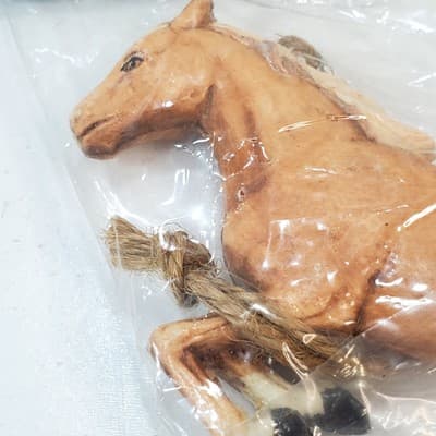 Vintage Midwest Of Cannon Falls Painted Leaping Jumping Horse Ornament NOS - Thumbnail 2