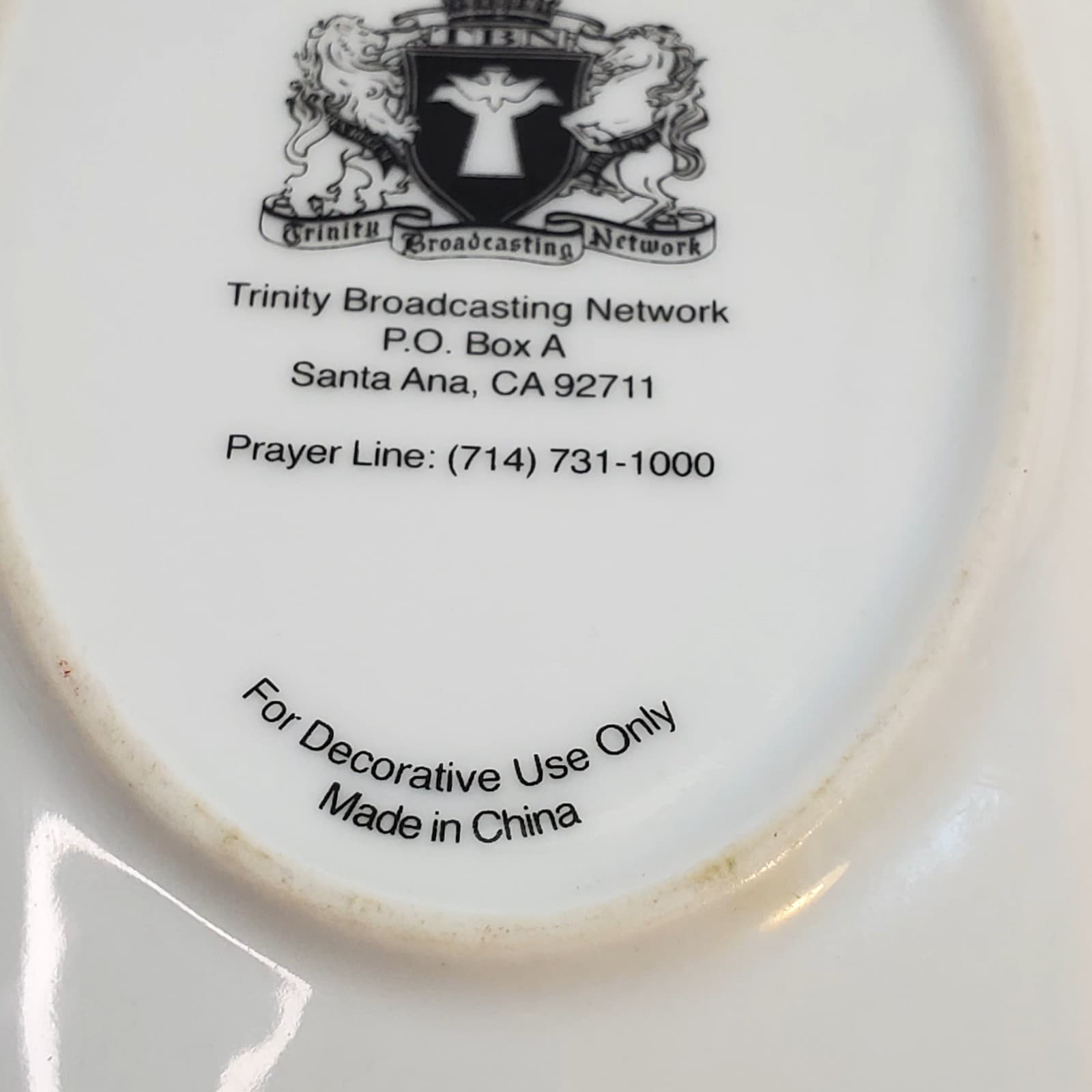 Trinity Broadcasting Network Limited Edition Christmas 2003 Mother Child Plate - Thumbnail 5
