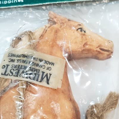 Vintage Midwest Of Cannon Falls Painted Leaping Jumping Horse Ornament NOS - Thumbnail 6