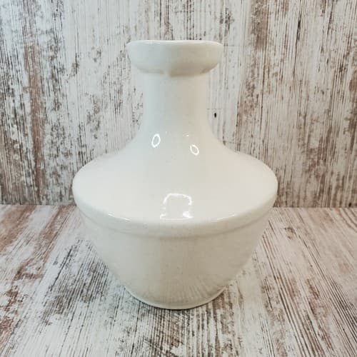 Vintage Pfaltzgraff Early Factory Stoneware Jug Pitcher White w/ Brown Specks - Thumbnail 5