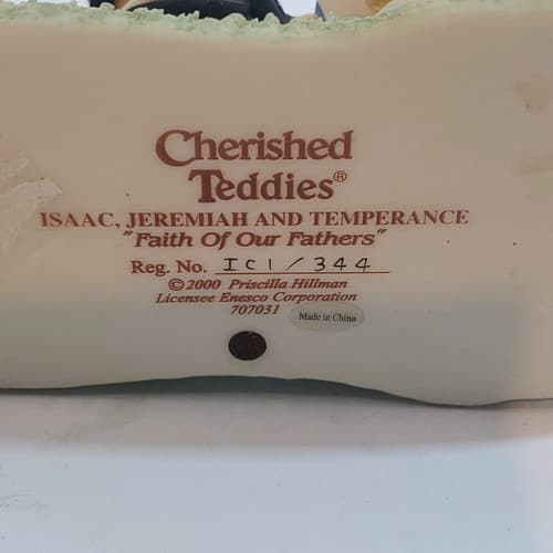 Cherished Teddies Isaac, Jeremiah and Temperance Faith Of Our Fathers #707031 - Thumbnail 7