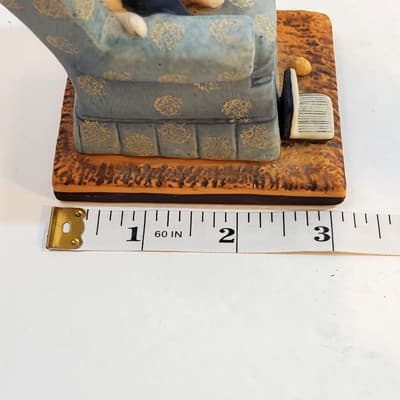 Vintage 1987 Danbury Mint Porcelain Cute Cats Easy Chair Sculpture Collection - Thumbnail 10