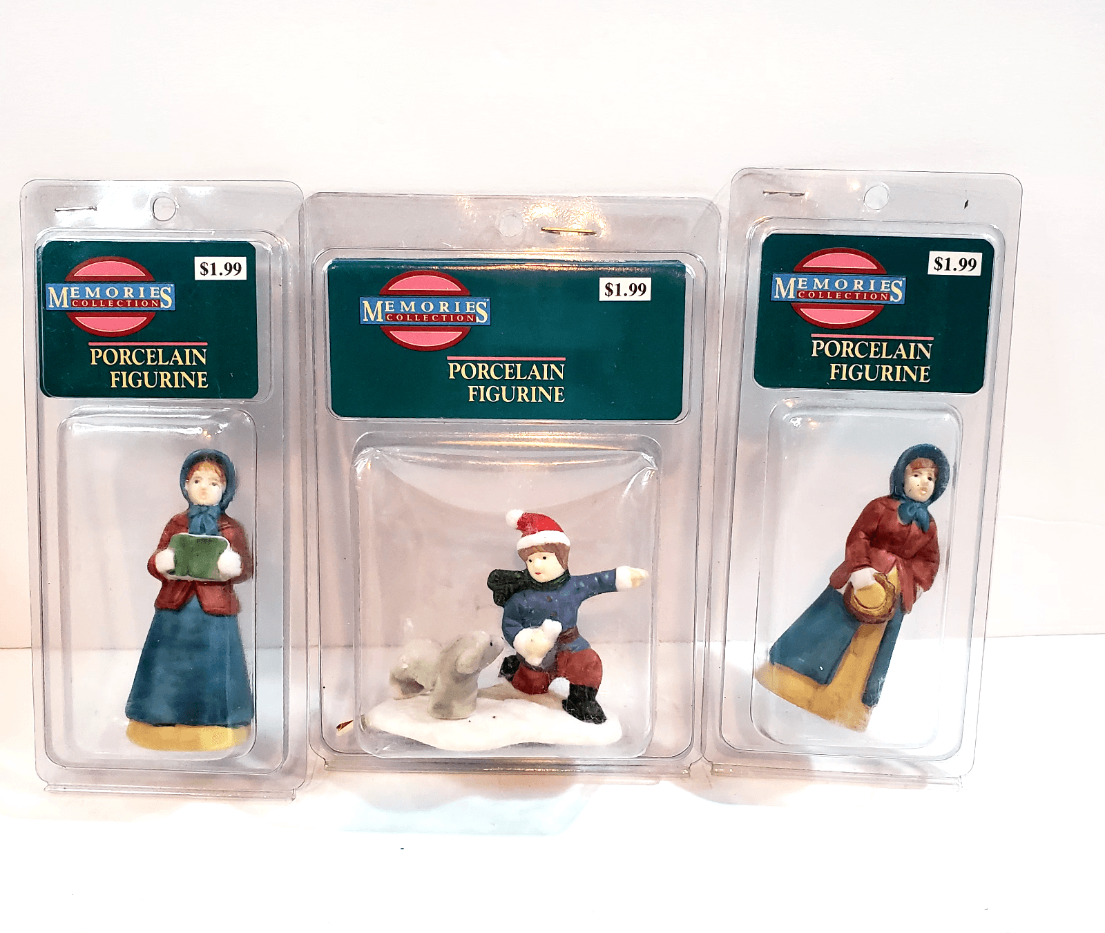 Vintage Venture Memories Collection Figures Figurines Lot of 3 Child Villagers