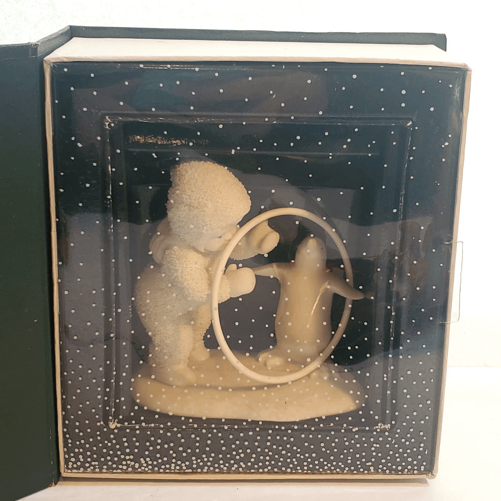 Dept 56 Snowbabies Figurine I'll Teach You A Trick Hula Hoop Penguin Retired - Thumbnail 2