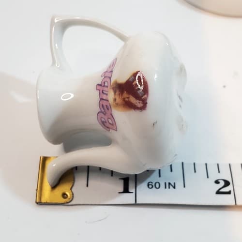 Vtg 90's Barbie White Pink Silver 11 Piece Kitchenware Frames Glasses Accessory - Thumbnail 10