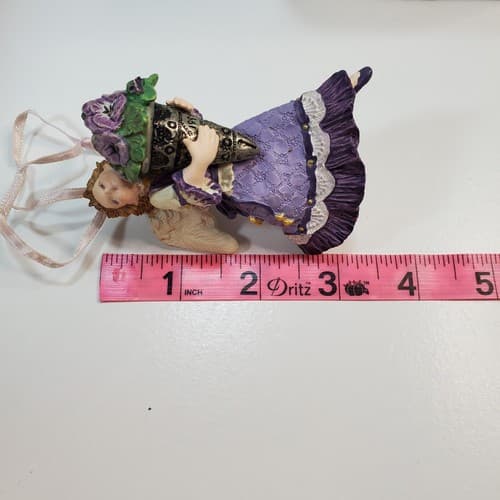 Vintage 1996 Hallmark Keepsake Ornament The Language Of Flowers Pansy Angel - Thumbnail 6