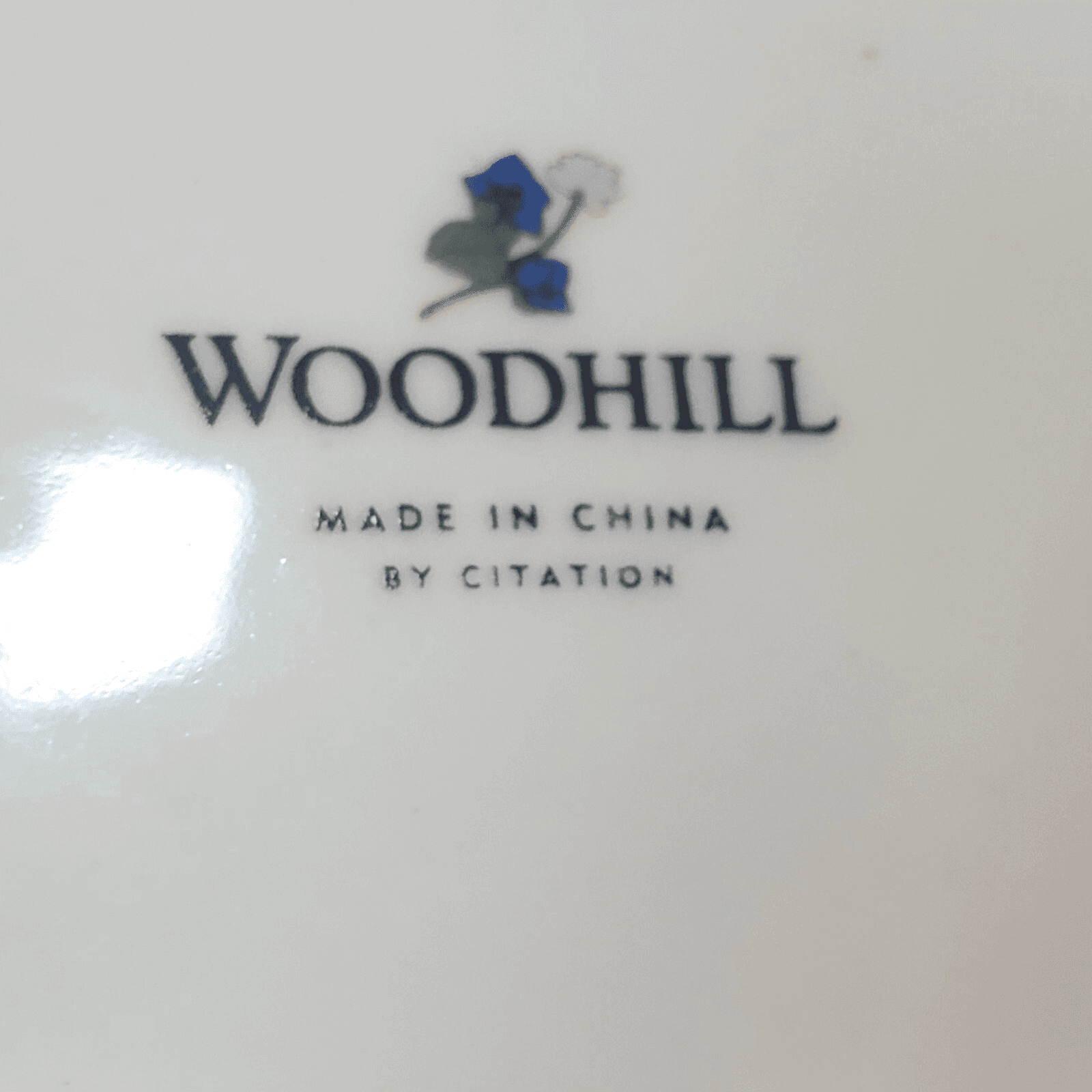 Woodhill by Citation Covered Butter Dish Discontinued Pattern Porcelain Flowers - Thumbnail 7