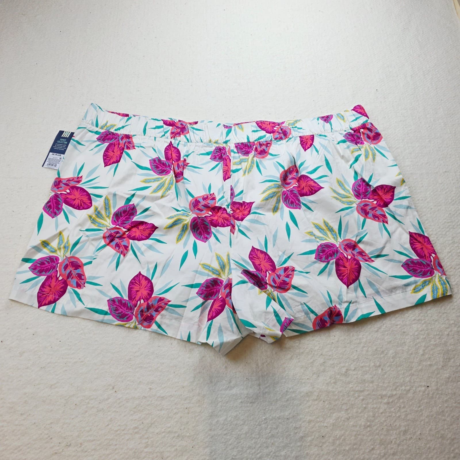 Oshkosh Women's Ivory Cream Floral Print Lined Shorts Family Collection Size 3X - Thumbnail 9