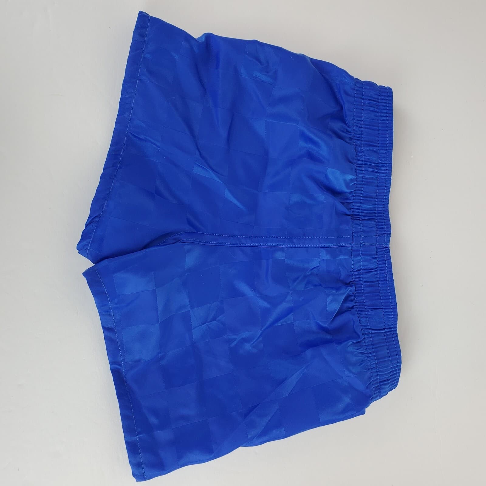 Umbro Youth NWT Shiny Blue Check Soccer Shorts Girls Shorter Inseam Sz XXX Small - Thumbnail 5