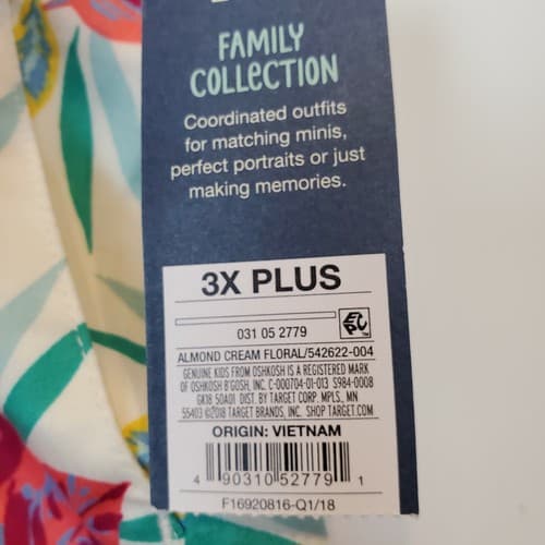 Oshkosh Women's Ivory Cream Floral Print Lined Shorts Family Collection Size 3X - Thumbnail 5