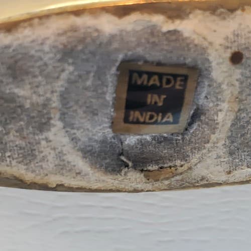 Vintage Solid Brass Sailboat Nautical Figurine Ship Sculpture Boat Made In India - Thumbnail 4