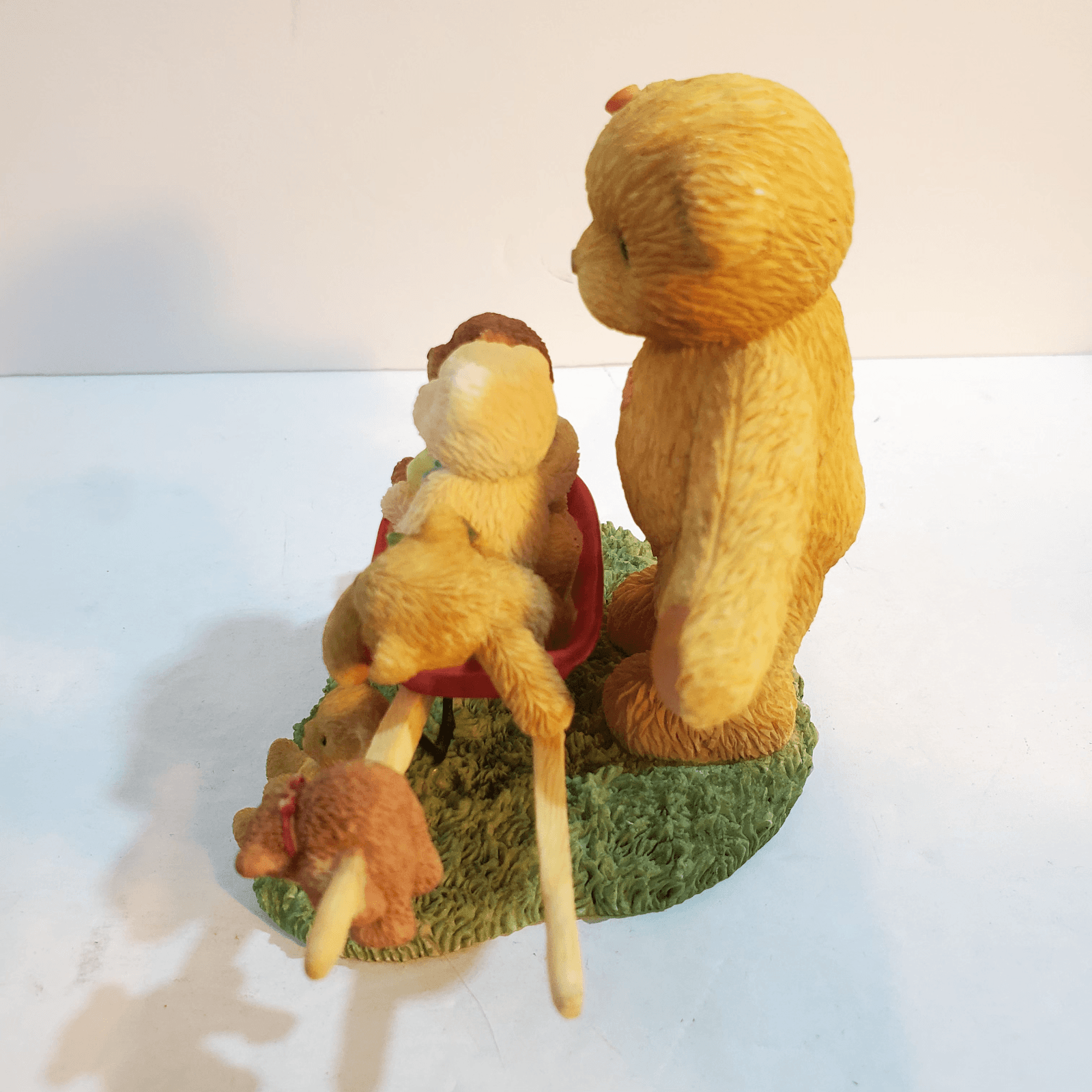 Vtg 2002 Cherished Teddies Ellie Friends Lift You Up Radio Flyer Wagon Figurine - Thumbnail 5