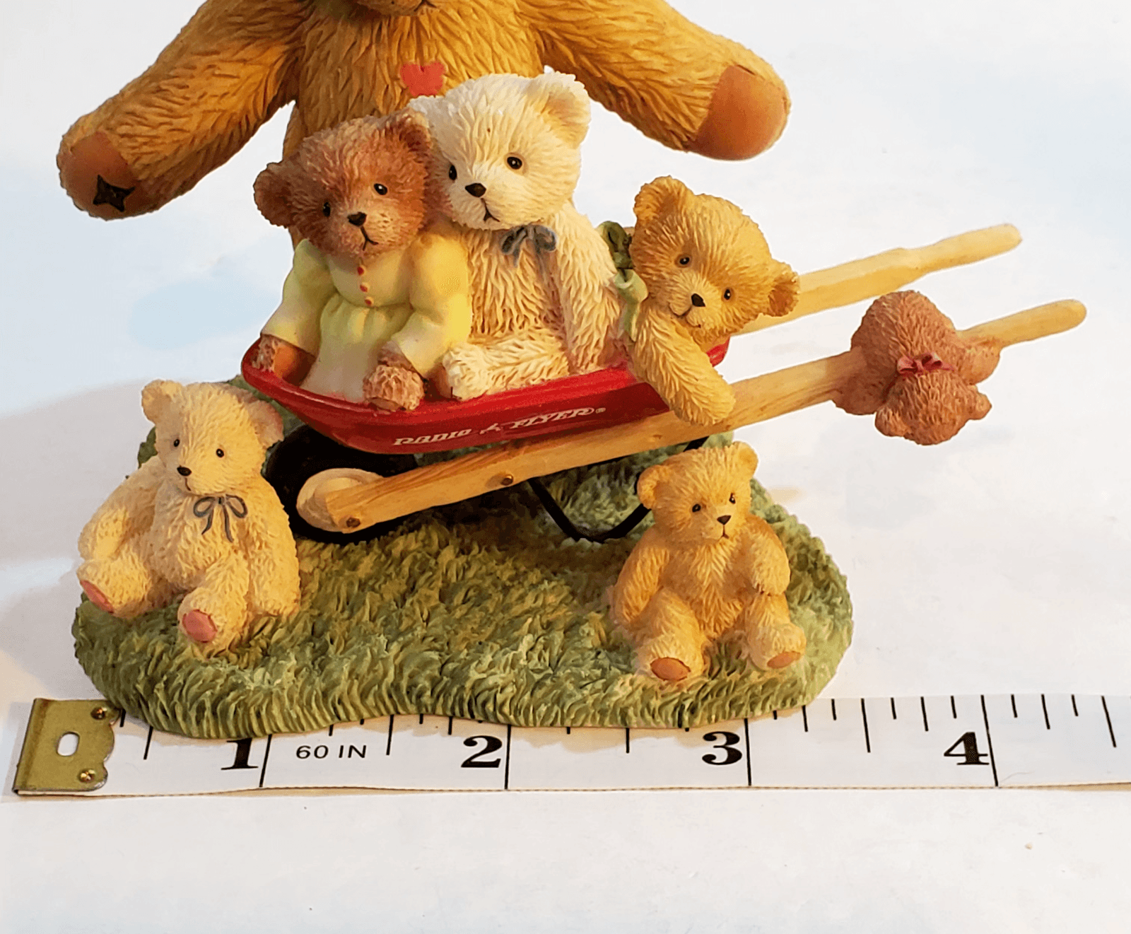 Vtg 2002 Cherished Teddies Ellie Friends Lift You Up Radio Flyer Wagon Figurine - Thumbnail 8