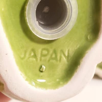 Vintage Anthropomorphic Celery Stalks Salt & Pepper Shakers Large Japan - Thumbnail 7