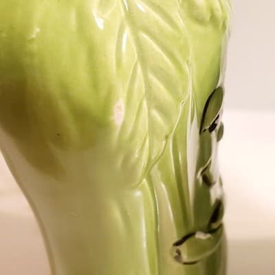 Vintage Anthropomorphic Celery Stalks Salt & Pepper Shakers Large Japan - Thumbnail 2