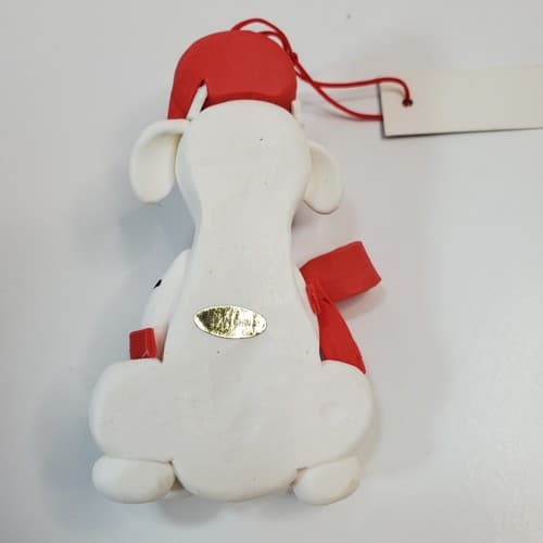 Home Interiors & Gifts Poly Clay Spotted Dalmatian Dog Christmas Ornaments NWT - Thumbnail 3