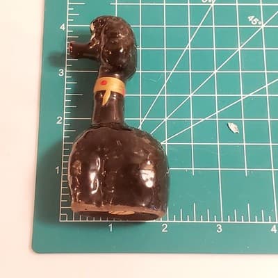 Vintage Black Redware Long Neck French Poodles Dogs Salt & Pepper Shakers Japan - Thumbnail 10