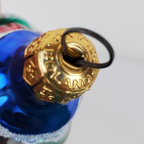 Vintage Blown Glass Clown Jester Colorful Ornament Made in Poland - Thumbnail 3