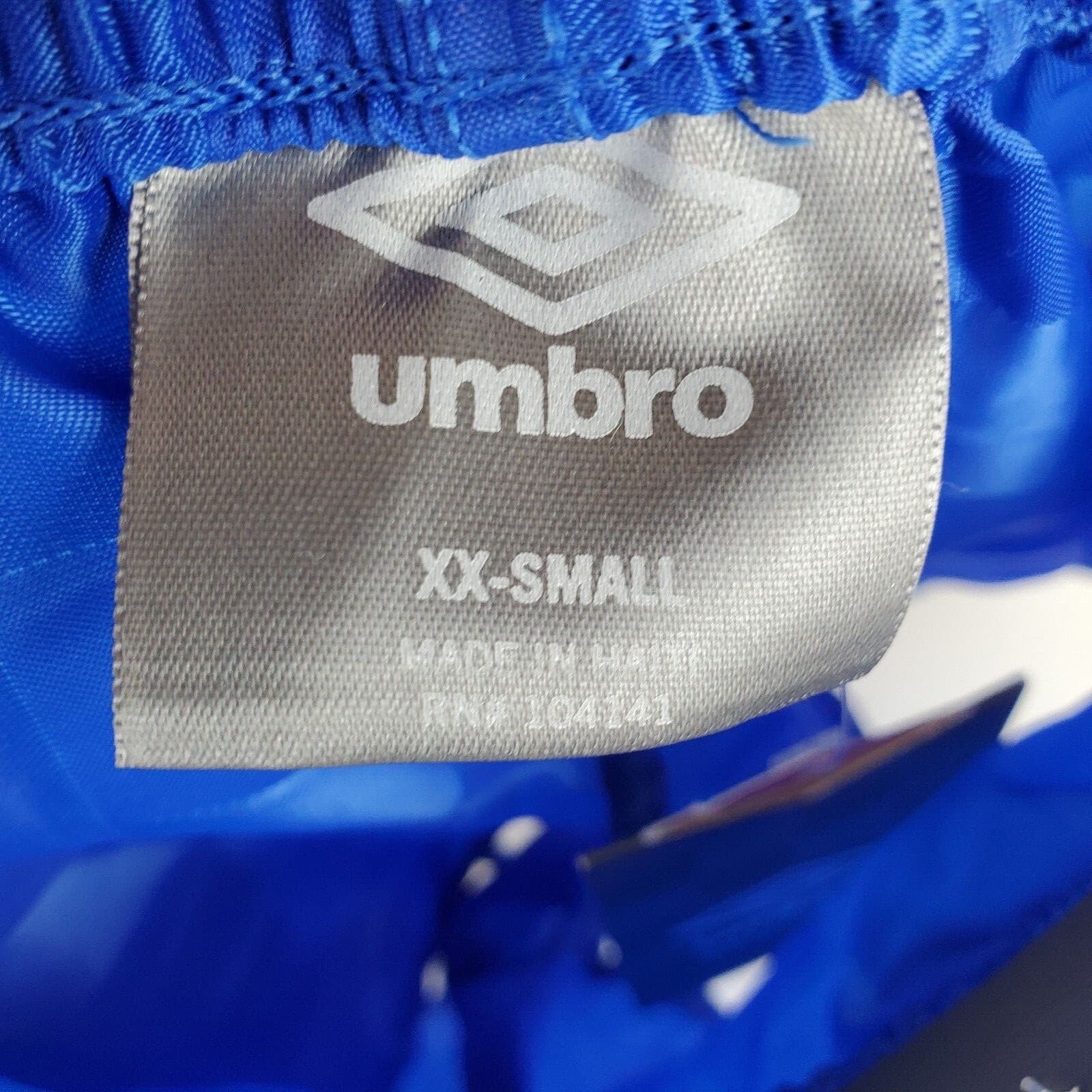 Umbro Youth NWT Shiny Blue Check Soccer Shorts Girls Shorter Inseam Sz XX Small - Thumbnail 4