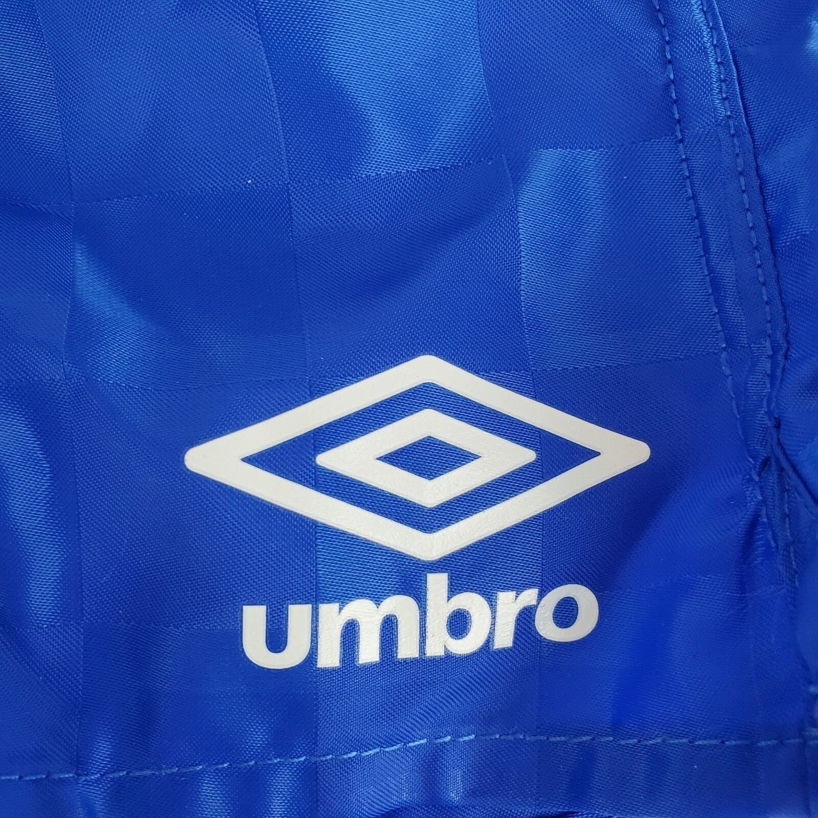 Umbro Youth NWT Shiny Blue Check Soccer Shorts Girls Shorter Inseam Sz XX Small - Thumbnail 3