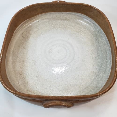 Studio Devica Pottery Large Square Baking Dish Gres de Viana Devica Portugal - Thumbnail 3